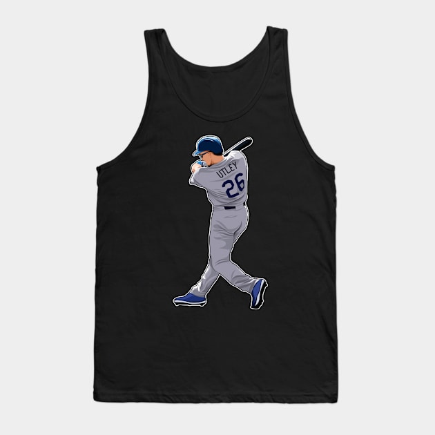 Chase Utley #26 Swings Tank Top by RunAndGow